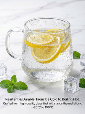 Ju7cer  Transparent cup Glass Cup  Tea Glasses Drinking Glasses Coffee Glass 280ml 1pc