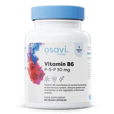 Osavi Vitamin B6 P-5-P Energy Metabolism 30mg Vegan Capsules - 60 Capsules