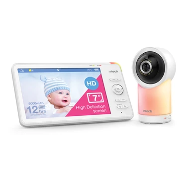 VTech RM7766 HD Smart Pan And Tilt Smart Baby Monitor  7" White