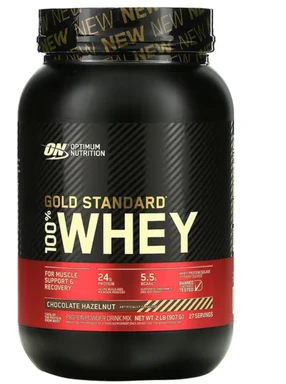 Optimum Nutrition Gold Standard 100% Whey poudre protéinée, saveur chocolat noisette - 896 g (28 portions)