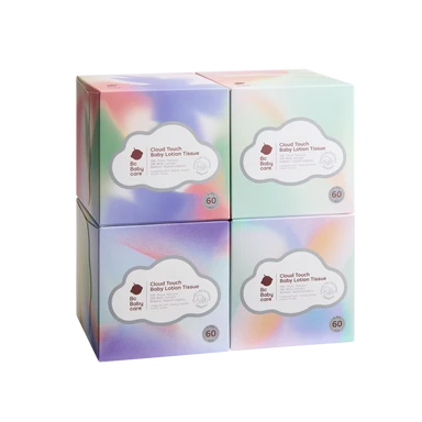 Bc Babycare Lotion Tissue 4 × 60 =240 Pieces，5-Ply