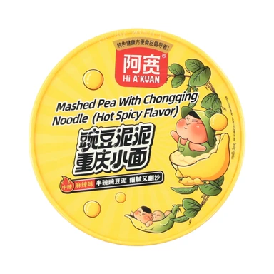 A'KUAN Mashed Pea With Chongqing Noodle (Hot Spicy Flavor)105g