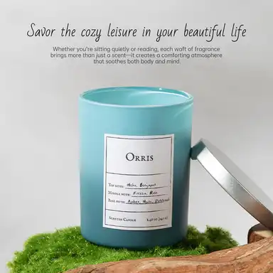 Zooly Dopamine Gradient-Colored Scented Candle - Iris Grass, 240G, 1PC