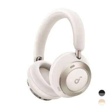 Casque Sans Fil soundcore by Anker Space One Pro avec Réduction de Bruit Active Adaptative, 6 Micros, Pliable et Confortable, Autonomie 60h, Audio Haute Résolution Sans Perte LDAC, Recharge Rapide