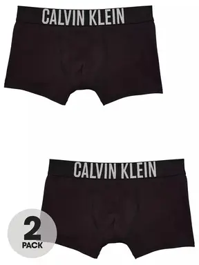 Calvin Klein 2-pack jongens boxershorts - Intense Power - zwart 12-14