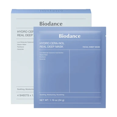 Biodance Hydro Cera-nol Masques Real Deep Bleus - 4 x 34 g