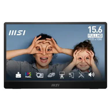MSI PRO MP161 E2 15.6" IPS Full HD 60 Hz 4ms USB-C Portable Monitor