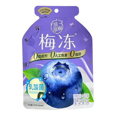 Liu Liu Prune Fruchtpüree-Gelee (Milchsäurebakterien + Heidelbeere) 100 g