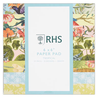 RHS Tropical Paper Pad 180gsm 6" x 6"