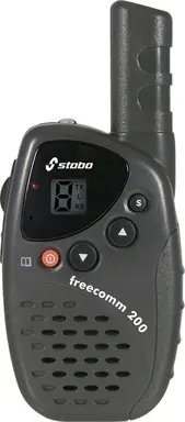 Stabo Elektronik Freecomm PMR-446 Funkhandy bis 5 km Reichweite, 200 Set schwarz