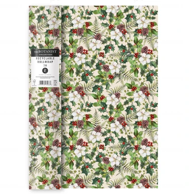 Luxury Botanical Collection Evergreen Wrapping Paper 3M