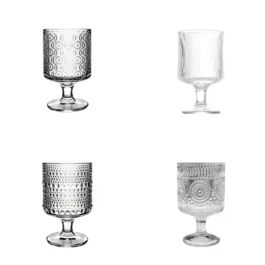 250ml glass goblet, set of 4