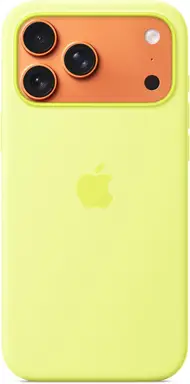 Apple iPhone 17 Pro Silicone Case with MagSafe – Neon Yellow