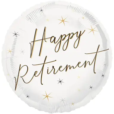 Unique Happy Retirement Foil Balloon, 45cm