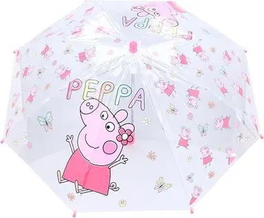 VADOBAG Rainy days Parapluie transparent Peppa Pig
