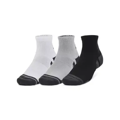 Under Armour Performance Tech Unisex 3-Pack Quarter Socks - Mod Gray