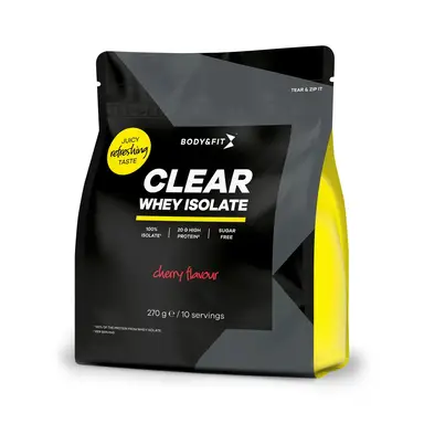 Body & Fit Clear Whey Isolate kersen, 270 g (10 porties)