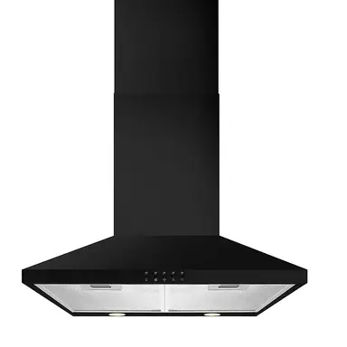 CDA ECH63BL 60cm Chimney Cooker Hood, Black, C Rated