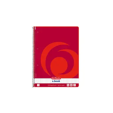 Herlitz collegeblock A4 70 g/m² 80 blatt kariert linksrand