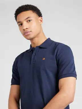 SCOTCH & SODA Heren Poloshirt S&S Essential piqué polo in Oranje M