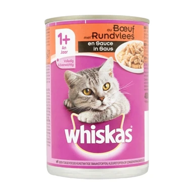 WHISKAS Nourriture pour Chat au Bœuf 12x400g
