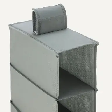 ANQI 8-Tier Hanging Closet Shelf Shoe Organizer, 11.5 x 41 x 5.5 in, Dark Grey