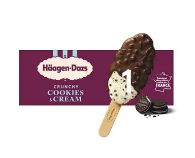 HAAGEN-DAZS Crunchy Cookie Cream x1 80 ml