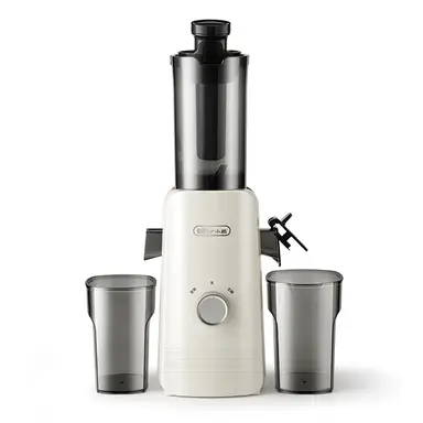 BEAR 80mm Weitmund-Slow-Juicer – 1L große Kapazität, 99,5% Saftausbeute, ganzes Obst einwerfen, Reinigung durch einfaches Spülen, antioxidativer leiser Quetsch-Saftextraktor