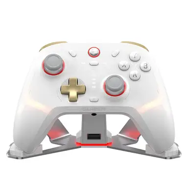 GameSir Cyclone 2  Multi-Platform Wired And Wireless Game Controller Phantom White (Bundle Edition) for Switch/PC/iOS/Android/Steam