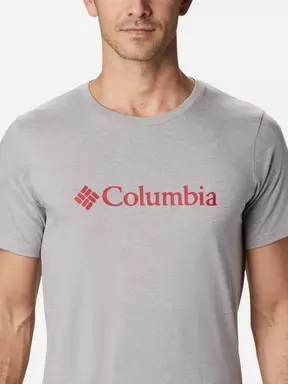 Columbia Men's CSC Basic Logo Short Sleeve - Grey