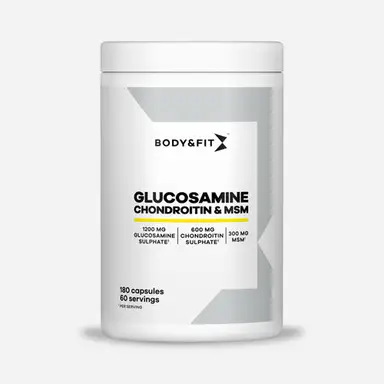 Body&Fit Glucosamine, Chondroïtine & MSM 180 stuks (2 maanden)