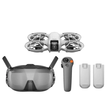 DJI Neo Motion Fly More Combo, Minidrohne mit 4K UHD-Kamera für Erwachsene, 135 g selbstfliegende Drohne, die dir folgt, Handflächenstart, Motivverfolgung, QuickShots, mit RC Motion 3 und 3 Akkus