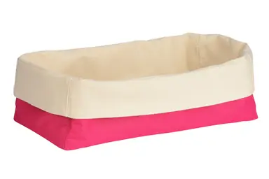 Essentials by Premier Hot Pink And Cream Oval Bread Basket