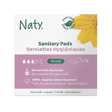 Naty Sanitary Pads Normal 14 Pack