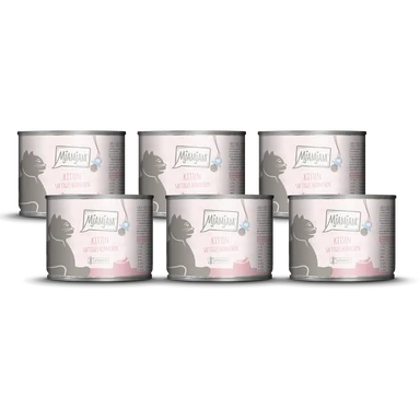 MjAMjAM Kitten Saftiges Hühnchen mit Lachsöl 6 x 200 g