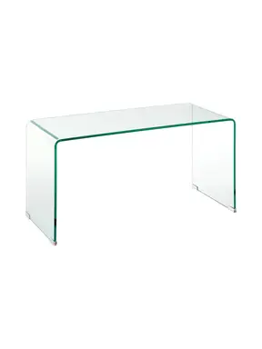 Interiors by Premier Coffee Table Matrix Curved Glass Clear