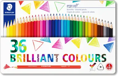 Staedtler - Coloured pencil ergosoft 36 pcs (157 M36) /Arts and Crafts /Multi