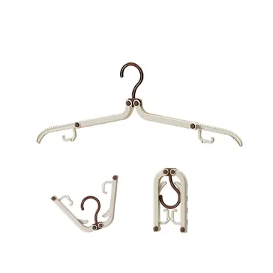 JORDAN&JUDY Travel Folding Hanger Portable Storage Must-Have Travel Essential Hotel Clothes Hanger 15 pcs/pack