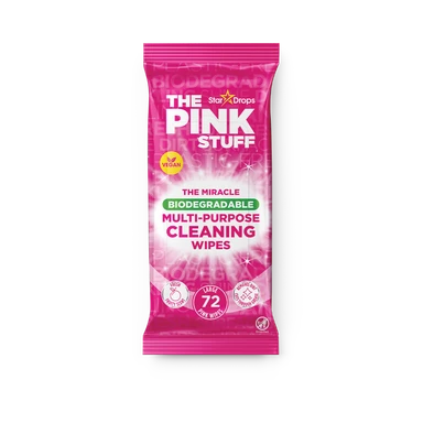 The Pink Stuff Multi-Purpose Cleaning Wipes, 72 Biodegradable Wipes