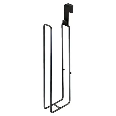 JU7CER Black Kitchen Towel Holder - Wall-Mounted, Modern Minimalist, Ideal for Home