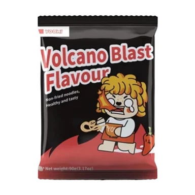 Tokimeki instantanées non frites au riz, saveur volcan épicée, 90g
