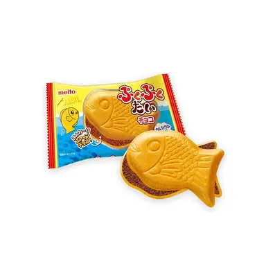 Meito Taiyaki Chocolate Wafer Cake, 16.5 g Bag