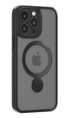 COMMA Joy Shark Magnetic Case With Rotating Bracket iPhone15 Pro Max black