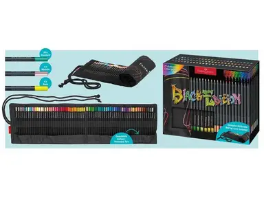 Kleurpotlood Faber-Castell Black Edition 72 stuks in        roletui zwar