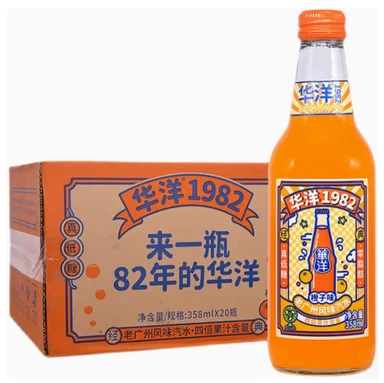 Huayang1982 Huayang 1982 Fruitsoda Sinaasappelsmaak 358ml