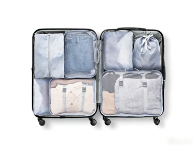 ANQI Luggage Organizers Bags Set forCarry on Suitcase(7 Pcs）Gray