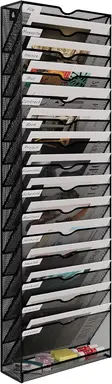 Senhoglb 16 Tier A4 Mesh Wall File Holder，Black, New Year Sale , Top gift picks