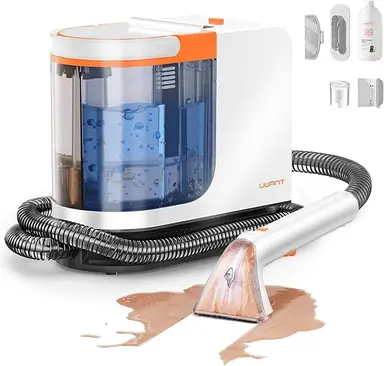 uwant B300pro draagbare tapijtreiniger, 18 kPa krachtige zuigkracht, voor huisdierenvlekken, met reinigingsgereedschap en reinigingsmiddel, zelfreinigende bekledingsreiniger voor auto, bank, tapijt en vlekken
