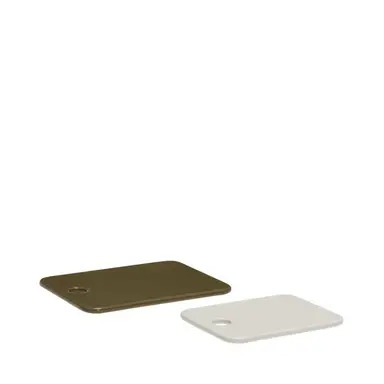Amare Planches en céramique sable/olive (lot de 2)