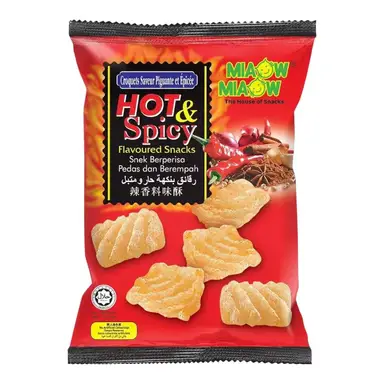 Miaow Miaow Hot & Spicy Snacks 50g